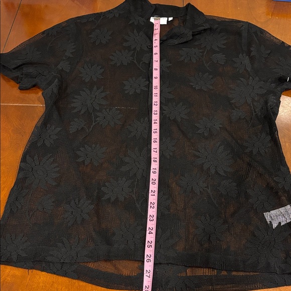 ASOS Black Floral Casual Button Down Shirt - Picture 10 of 11